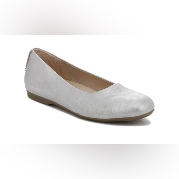 Dr. Scholl’s silver Wexley flats ballet flats size 11W - Picture 1 of 8